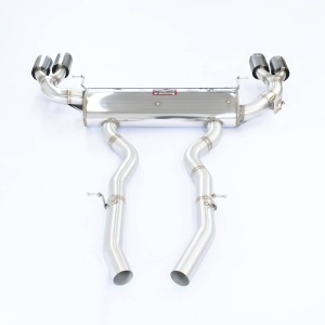 Supersprint Rear exhaust Right "Gun Metal Grey" OO90 - Left OO90 with valve - Img 3