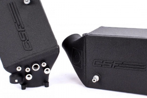 CSF RACE BMW F1X M5 & M6 Twin Charge-Air-Cooler Set - Crinkle Black Finish - Img 4