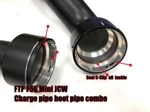FTP Mini JCW V2 F56 B48 Charge pipe+Boost pipe V2 (X1 / 2AT / 2GT) 13717637197 ,13718650759 - Img 5
