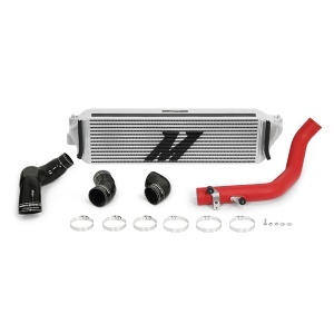 Mishimoto 17-21 Honda CTR Intercooler Kit, Silver w/ Wrinkle Red - Img 1