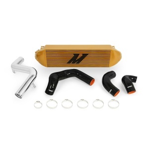 Mishimoto Ford Focus ST Intercooler Kit, 2013-2018, Gold w/ Polished Pipes