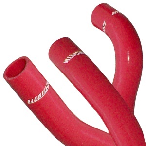 Mishimoto Mitsubishi Lancer Evolution X Silicone Radiator Hose Kit, 2008-2015, Red - Img 2