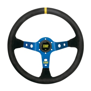OMP OD0-1954-075 Steering Wheel Corsica 350mm, Black/Blue Suede