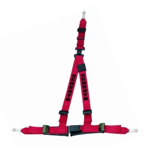SCHROTH 10012E Seat Belt Rallye 3 ASM 3-Point 50mm Left, Red