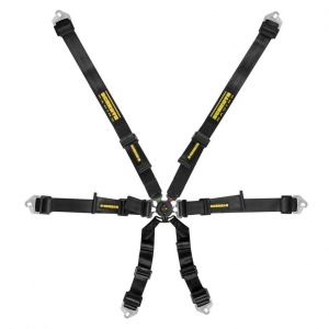 SCHROTH 94530A-0 Racing Harness Flexi 2x2 6-Point, Black