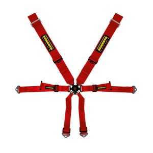 SCHROTH 94650-2 Racing Harness Profi 3x2 6-Point, Red for PORSCHE 911 GT3 / GT3RS (991 / 992)
