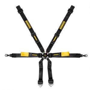 SCHROTH 94710-0 Racing Harness Enduro 2x2 6-Point, Black for PORSCHE 911 (996 / 997)