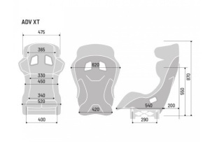 SPARCO 008002ZNR ADV XT Racing seat, FIA, 8862-2009, size L, carbon, black - Img 4