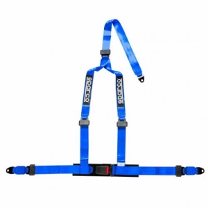 SPARCO 04608BV1AZ Harness belts CLUB H-3, 3 points, 2", ECE, bolts, blue