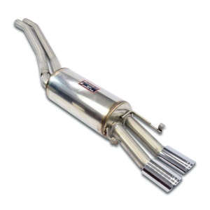 Supersprint Centre pipes kit + rear exhaust, oval tips 90x70 840307