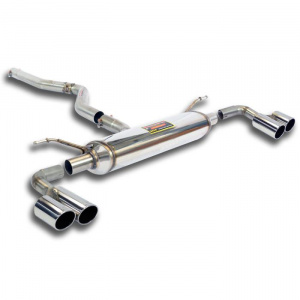 Supersprint Connecting pipe + rear exhaust Right OO90 - Left OO90