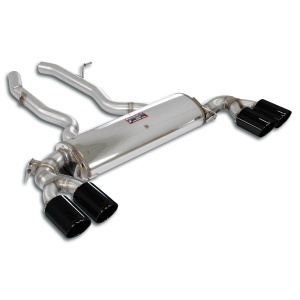 Supersprint Rear exhaust "Gun Metal Grey" Right OO100 - Left OO100 with valve