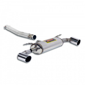 Supersprint Rear exhaust "Racing" Right O100 - Left O100