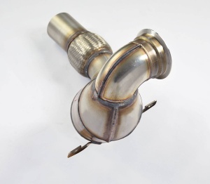 Supersprint Turbo downpipe kit + Metallic WRC 100 CPSI catalytic converterFor OEM centre exhaust 771721 - Img 3