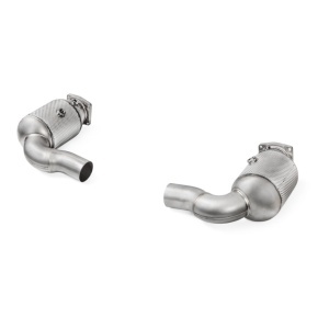 AKRAPOVIC L-PO/SS/2H Link Pipe Set w Cat (Stainless Steel) for PORSCHE 911 Turbo / Turbo S (991.2)