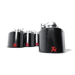 AKRAPOVIC TP-NIR35C Tail Pipe Set (Carbon, Dia 125 mm) for NISSAN GT-R (R35) / CHEVROLET Corvette ZO6/ZR1 (C6) - Img 3