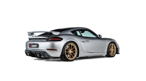 AKRAPOVIC TP-T/S/28 Tail Pipe Set (Titanium) Black for PORSCHE 718 Cayman GTS 4.0 / Boxster GTS 4.0 2020-2024 - Img 2