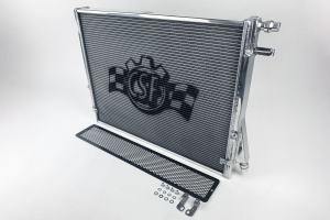 CSF RACE A90 Supra / BMW G-Series High-Performance Heat Exchanger w/ Rock Guard - Img 3