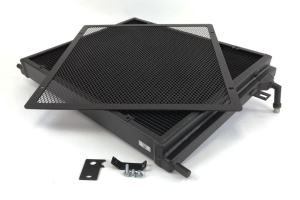 CSF RACE BMW F8X M3/M4 Front Mount Heat Exchanger w/ rock guard - Black - Img 6