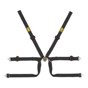 OMP DA0-0206-A01-071 Safety Harness Tecnica Formula 2", 6-point, FIA 8853-2016, Black