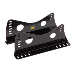 OMP HC0-0731-B01 Seat Brackets with Lateral Attachments 3 mm, Steel, Black