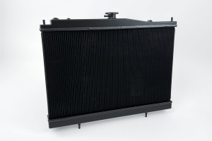 R33 Skyline GT-R/GTS & R34 GT-T Full Billet Aluminum Radiator - Black - Img 1
