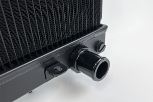 R33 Skyline GT-R/GTS & R34 GT-T Full Billet Aluminum Radiator - Black - Img 5