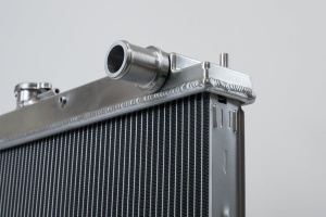 R33 Skyline GT-R/GTS & R34 GT-T Full Billet Aluminum Radiator - Raw Billet - Img 6