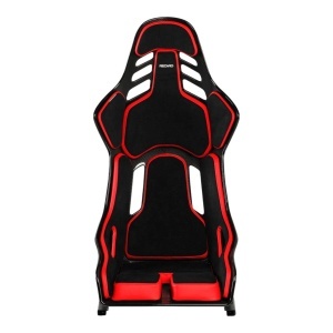RECARO 078.02.2B22 Race Seat Podium CF Right Side (ABE / FIA), Black Alcantara / Red Leather, Size L - Img 2