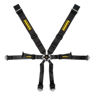 SCHROTH 94650-0 Racing Harness Profi 3x2 6-Point, Black for PORSCHE 911 GT3 / GT3RS (991 / 992)