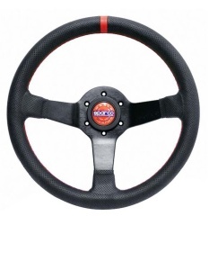 SPARCO 015R330CHAMPION CHAMPION Streering wheel, dia 330 mm, 65 mm, leather, black