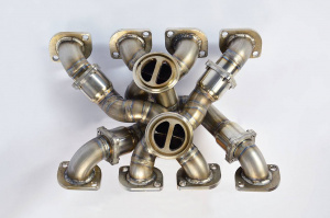 Supersprint Manifold Right + Left STEEL 310Sfor OEM turbo chargerAvailable on demand - Img 3