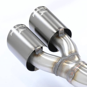 Supersprint Rear exhaust Right "Gun Metal Grey" OO90 - Left OO90 with valve - Img 7