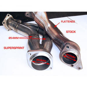 Supersprint Turbo downpipe kit Right - LeftAISI 310S steel 849811 - Img 8
