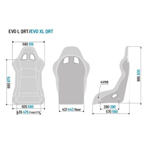 Състезателна седалка Sparco Evo XL QRT - Img 3