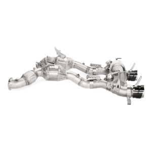 AKRAPOVIC L-FE/SS/2 Link Pipe Set w/o Cat (Stainless Steel) for FERRARI 488 GTB / 488 Spider 2016-2019 - Img 2