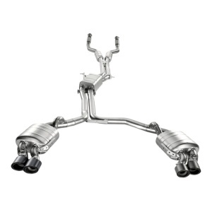 AKRAPOVIC S-AU/TI/6H Exhaust System Evolution Line (Titanium) for AUDI S7 (C7) ECE Type Approval - Img 2