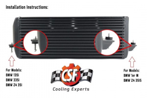 CSF RACE BMW E8X/E9X N54/N55 High-Performance Stepped Core Intercooler - Silver - Img 4