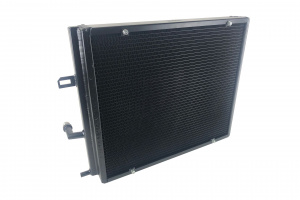 CSF RACE BMW F3X/F2X B58/B48 Triple-Pass Heat Exchanger w/ Rock Guard - Black - Img 2