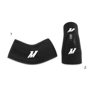 Mishimoto Mitsubishi Lancer Evolution VII/VIII/IX Lower Intercooler Pipe Kit, 2001-2007, Black Hoses - Img 4