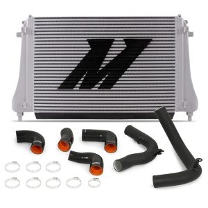 Mishimoto Volkswagen GTI Intercooler Kit, 15-21, Wrinkle Black Pipes