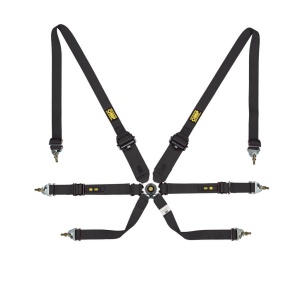OMP DA0-0205-A01-071 Safety Harness One 2", 6-point, FIA 8853-2016, Black