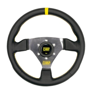 OMP OD0-1976-071 Steering Wheel 300 300mm, Black Leather