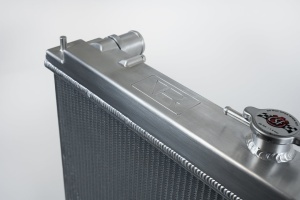 R33 Skyline GT-R/GTS & R34 GT-T Full Billet Aluminum Radiator - Raw Billet - Img 3