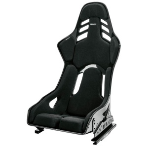 RECARO 076.02.1B21 Race Seat Podium GF Left Side (ABE / FIA), Black Velour, Size L