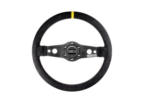 SPARCO 015R215FS R215 Steering wheel, suede, diameter 350 mm, rim 32/38 mm, flat