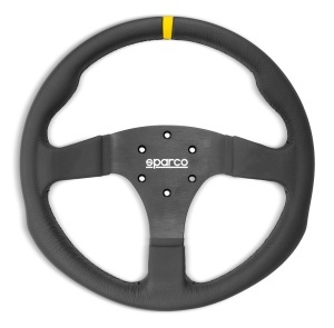 SPARCO 015R330CLO Steering wheel R330, leather, black, diam. 330 mm, flat