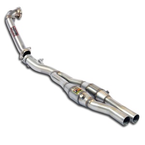 Supersprint Downpipe + metallic catalytic converter right - left 100CPSI(Pre-catalytic converter delete) 769421