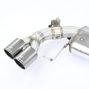 Supersprint Rear exhaust Right "Gun Metal Grey" OO90 - Left OO90 with valve - Img 4