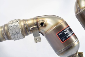 Supersprint Turbo downpipe kit + Metallic catalytic converter RightAccepts the stock "Cat.-Back" system 989221 - Img 9